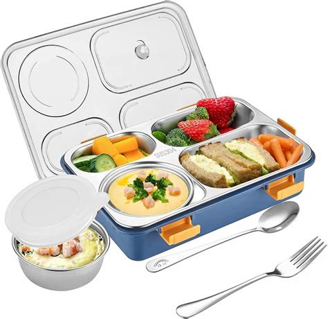 kids snack box stainless steel|insulated bento box stainless steel.